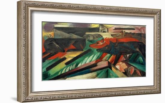 The Wolves, Balkan War-Franz Marc-Framed Giclee Print