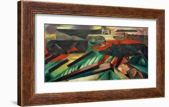 The Wolves, Balkan War-Franz Marc-Framed Giclee Print