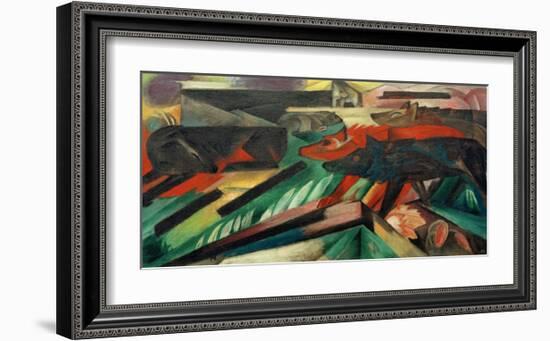 The Wolves, Balkan War-Franz Marc-Framed Giclee Print