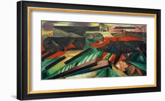 The Wolves, Balkan War-Franz Marc-Framed Giclee Print