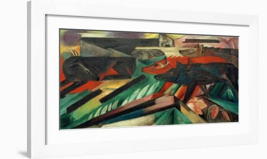 The Wolves, Balkan War-Franz Marc-Framed Giclee Print