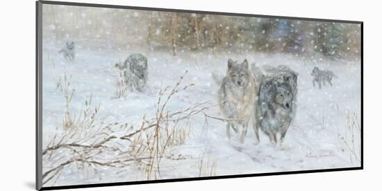 The Wolves' Trail-Hélène Léveillée-Mounted Art Print