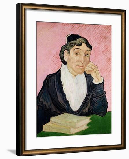 The Woman from Arles-Vincent van Gogh-Framed Premium Giclee Print