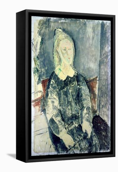 The Woman in Blue-Amedeo Modigliani-Framed Premier Image Canvas