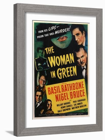 The Woman in Green, 1945-null-Framed Art Print