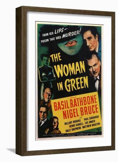 The Woman in Green, 1945-null-Framed Art Print