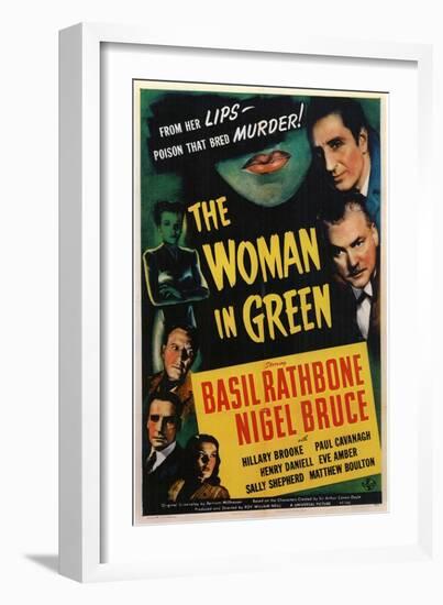 The Woman in Green, 1945-null-Framed Art Print