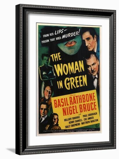 The Woman in Green, 1945-null-Framed Art Print