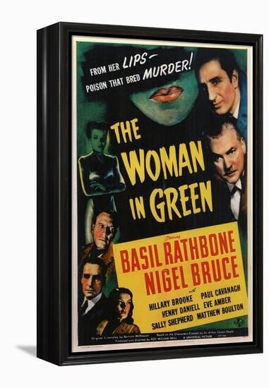 The Woman in Green, 1945-null-Framed Stretched Canvas