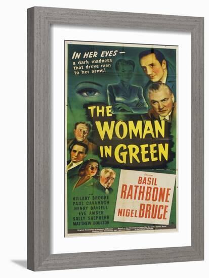 The Woman in Green, 1945-null-Framed Art Print