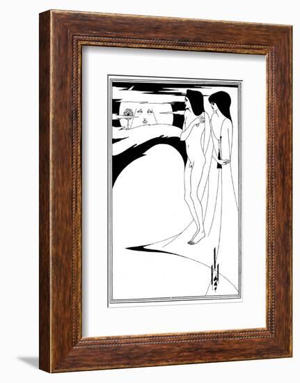 The Woman in the Moon-Aubrey Beardsley-Framed Photographic Print