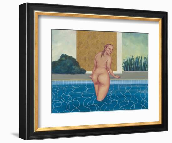 The Woman in the Pool, 2016 (Acrylic Paint on Illustration Board)-Anita Kunz-Framed Giclee Print