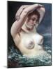 The Woman in the Waves, 1868-Gustave Courbet-Mounted Giclee Print
