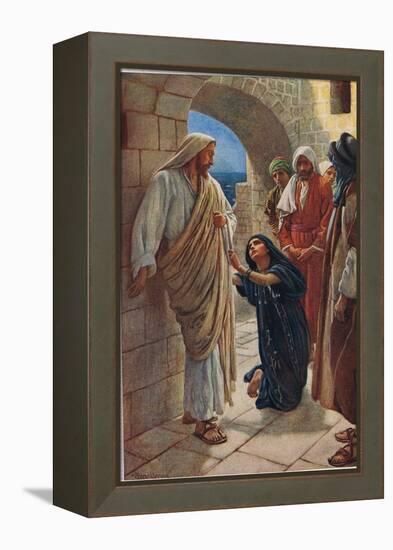 The Woman of Canaan, Illustration from 'Women of the Bible', Published by the Religious Tract…-Harold Copping-Framed Premier Image Canvas