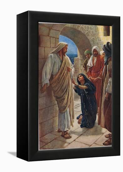 The Woman of Canaan, Illustration from 'Women of the Bible', Published by the Religious Tract…-Harold Copping-Framed Premier Image Canvas