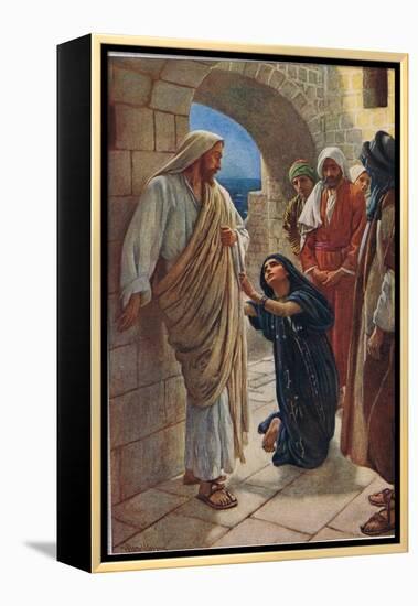 The Woman of Canaan, Illustration from 'Women of the Bible', Published by the Religious Tract…-Harold Copping-Framed Premier Image Canvas