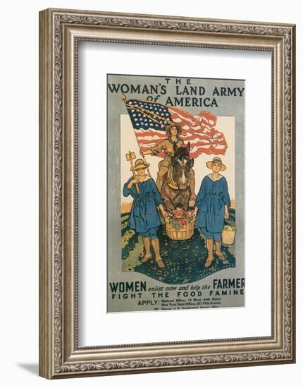 The Woman's Land Army Of America-Herbert Andrew Paus-Framed Art Print