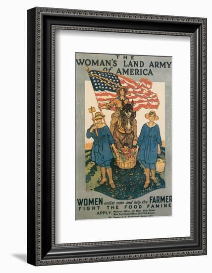 The Woman's Land Army Of America-Herbert Andrew Paus-Framed Art Print