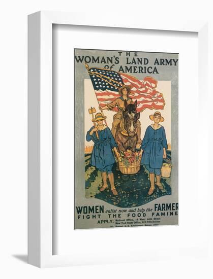 The Woman's Land Army Of America-Herbert Andrew Paus-Framed Art Print