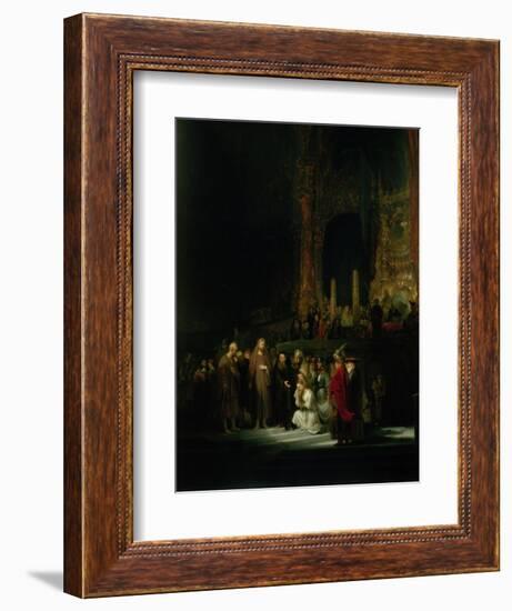 The Woman Taken in Adultery, 1644-Rembrandt van Rijn-Framed Giclee Print