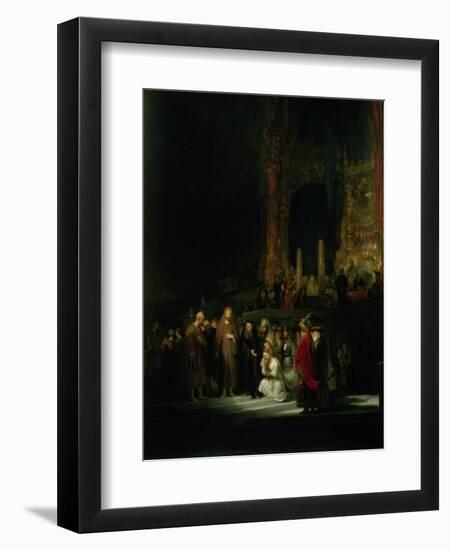 The Woman Taken in Adultery, 1644-Rembrandt van Rijn-Framed Giclee Print