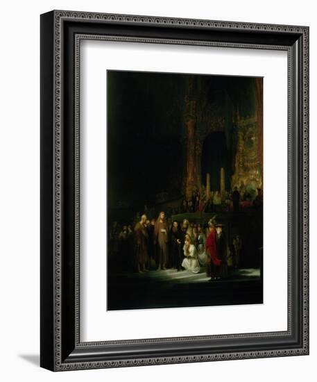 The Woman Taken in Adultery, 1644-Rembrandt van Rijn-Framed Giclee Print