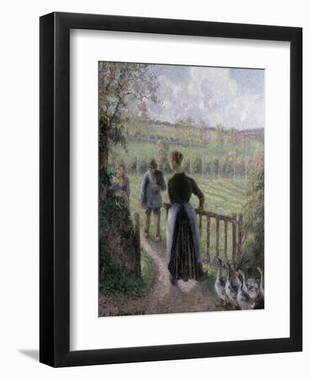 The Woman with the Geese, 1895-Camille Pissarro-Framed Giclee Print