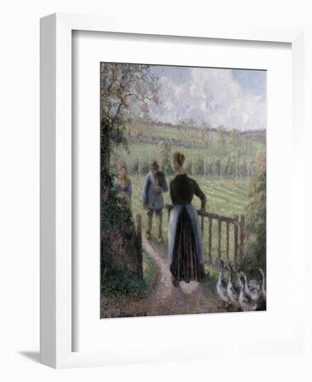 The Woman with the Geese, 1895-Camille Pissarro-Framed Giclee Print