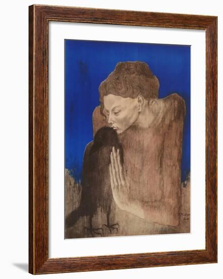 The Woman with the Raven-Pablo Picasso-Framed Collectable Print