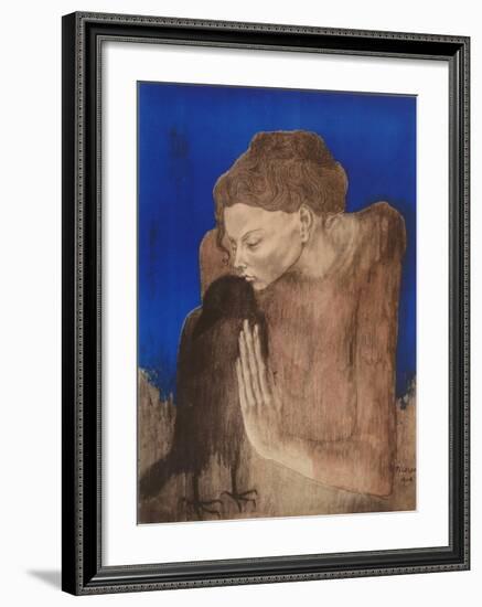 The Woman with the Raven-Pablo Picasso-Framed Collectable Print
