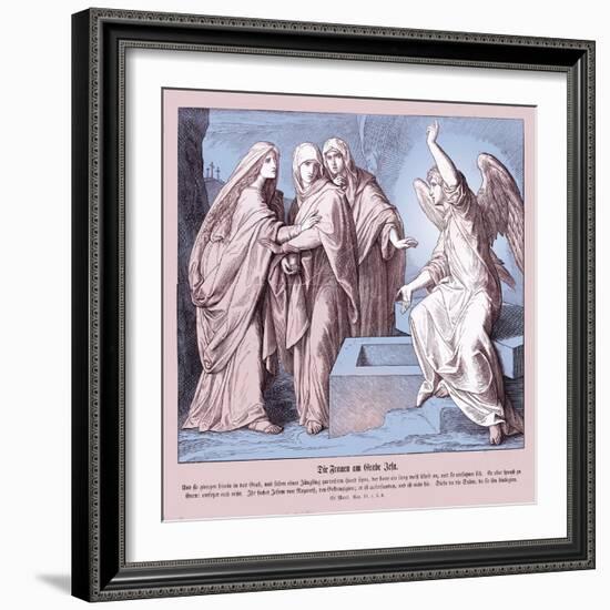 The women at Jesus' tomb, Gospel of Mark-Julius Schnorr von Carolsfeld-Framed Giclee Print