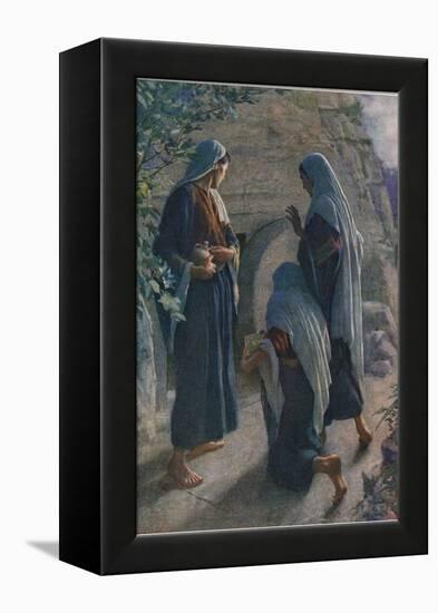 The Women at the Sepulchre, Illustration from 'Women of the Bible', Published by the Religious…-Harold Copping-Framed Premier Image Canvas