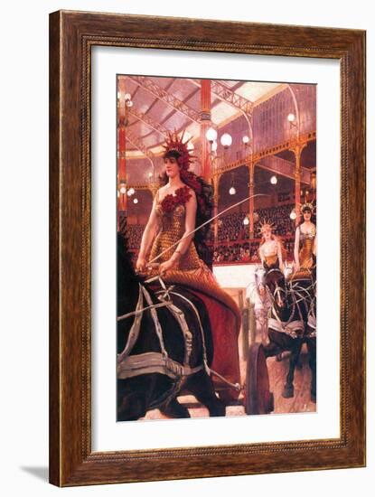 The Women in the Cars-James Tissot-Framed Art Print