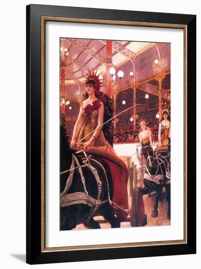 The Women in the Cars-James Tissot-Framed Art Print