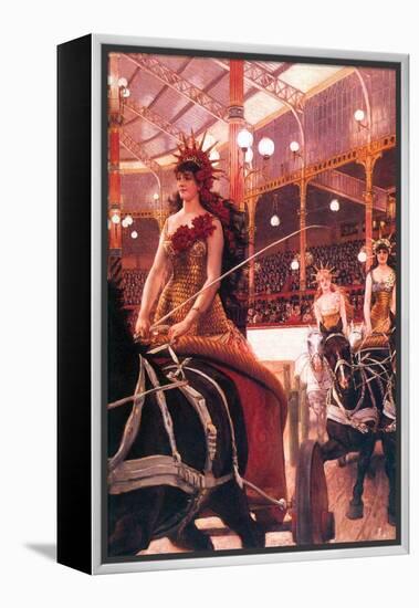 The Women in the Cars-James Tissot-Framed Stretched Canvas