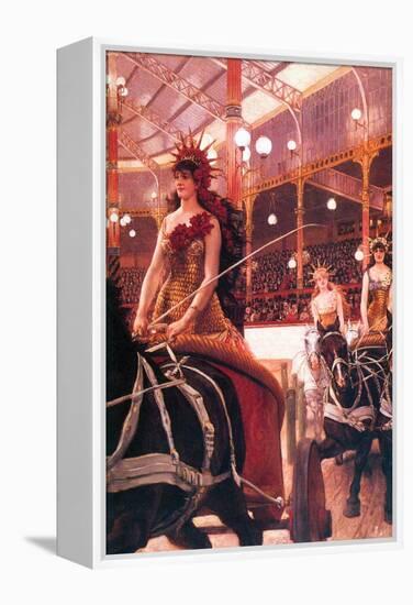 The Women in the Cars-James Tissot-Framed Stretched Canvas