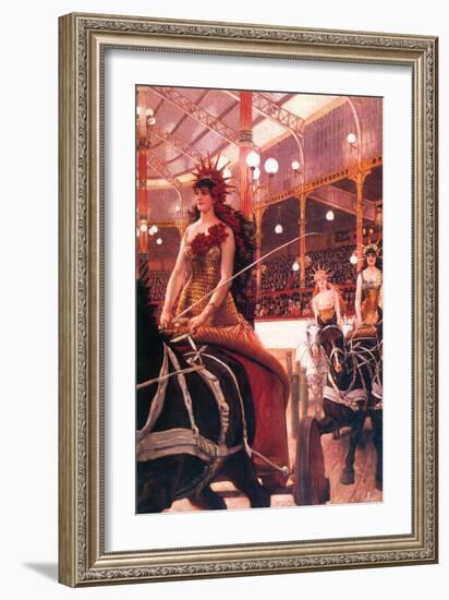 The Women In The Cars-James Tissot-Framed Art Print