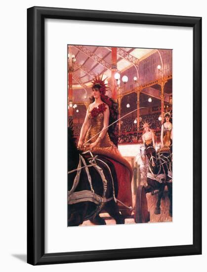 The Women In The Cars-James Tissot-Framed Art Print