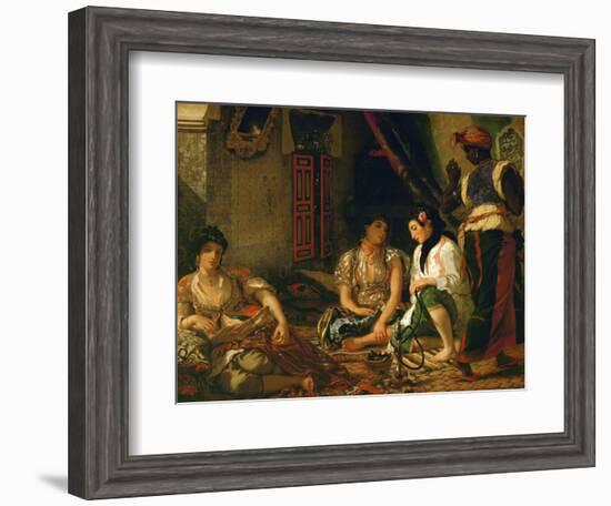The Women of Algiers (In their Apartment), 1834-Eugene Delacroix-Framed Giclee Print