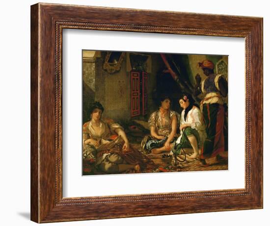 The Women of Algiers (In their Apartment), 1834-Eugene Delacroix-Framed Giclee Print