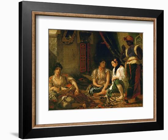 The Women of Algiers (In their Apartment), 1834-Eugene Delacroix-Framed Giclee Print