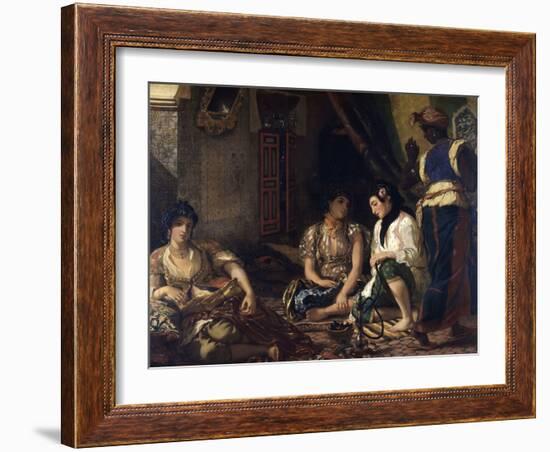 The Women of Algiers-Eugene Delacroix-Framed Giclee Print