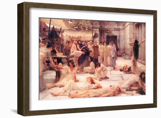 The Women of Amphissa-Sir Lawrence Alma-Tadema-Framed Art Print