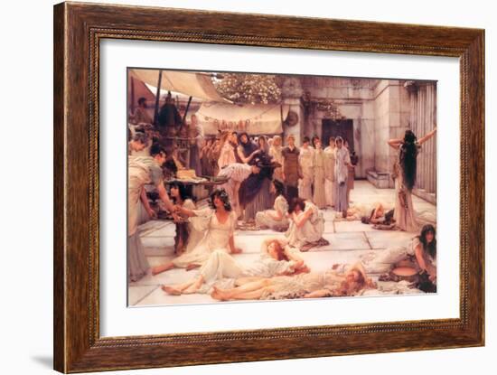 The Women of Amphissa-Sir Lawrence Alma-Tadema-Framed Art Print