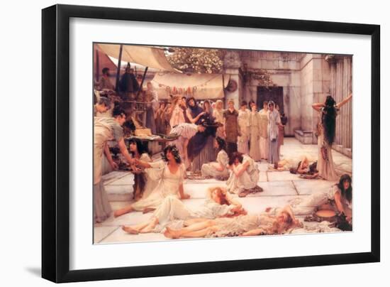 The Women of Amphissa-Sir Lawrence Alma-Tadema-Framed Art Print