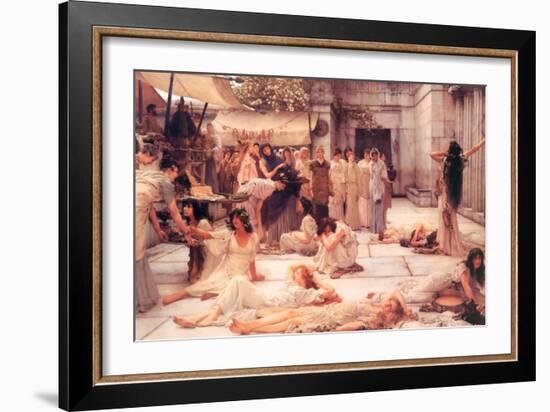 The Women of Amphissa-Sir Lawrence Alma-Tadema-Framed Art Print