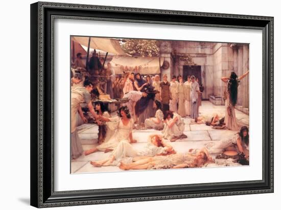 The Women of Amphissa-Sir Lawrence Alma-Tadema-Framed Art Print