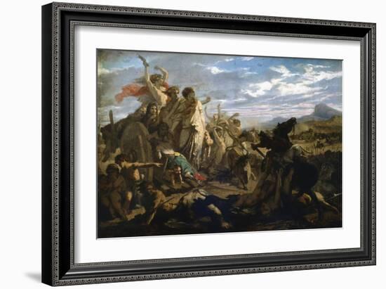 The Women of Gaul, C1827-1893-Auguste Barthelemy Glaize-Framed Giclee Print
