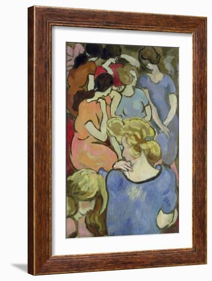 The Women (Oil on Paper Laid down on Panel)-Louis Valtat-Framed Giclee Print