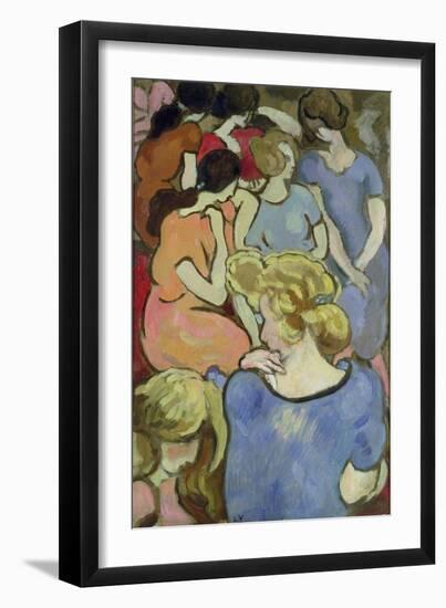 The Women (Oil on Paper Laid down on Panel)-Louis Valtat-Framed Giclee Print